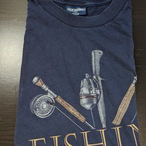 Vintage Van Heusen Single Stitch Fishing T-Shirt